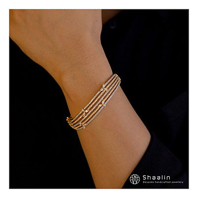 "Gold Plated Style Statement Bracelet "