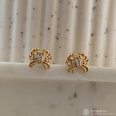 Crab Shape Exquisite Tiny Studs