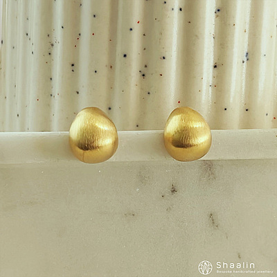 Gold Circular Ethereal Studs Gold Circular Ethereal Studs