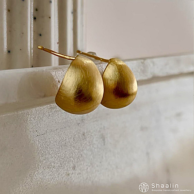 Gold Circular Ethereal Studs Gold Circular Ethereal Studs