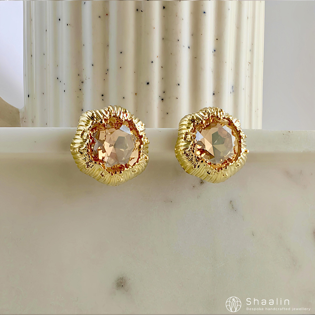 Pink Stone Studs