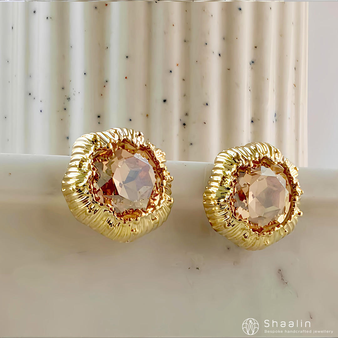 Pink Stone Studs Pink Stone Studs