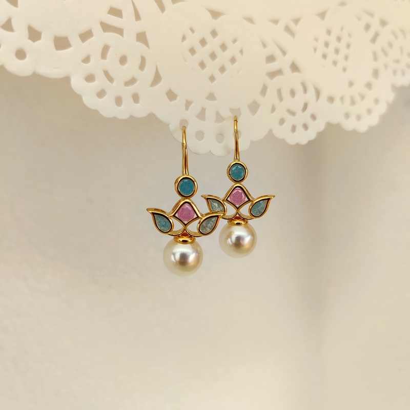 Gold Plated Minimalist Hoops with Sparkling AD Stones