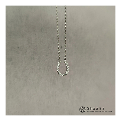 U Shape Sterling Silver Elegant Chain