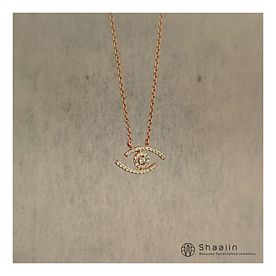 Rose-Gold Finish Evil Eye Shape Chain