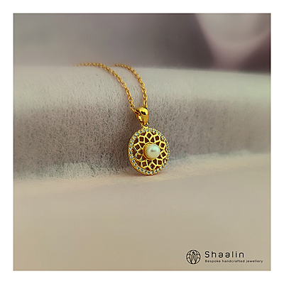 Sterling Silver Based Circular Delicate Chain