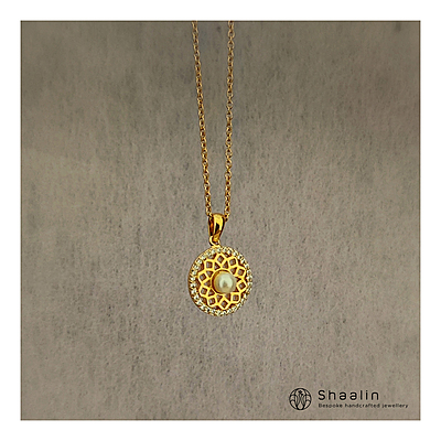 Sterling Silver Based Circular Delicate Chain