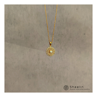 Sterling Silver Based Circular Delicate Chain